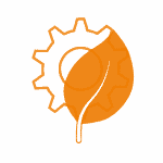 Logo, Zahnrad, Blatt in orange, TSCA EN,CEPA training courses