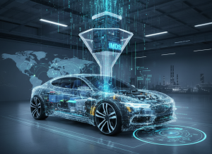 Die Daten eines Autos werden ins IMDS überführt.